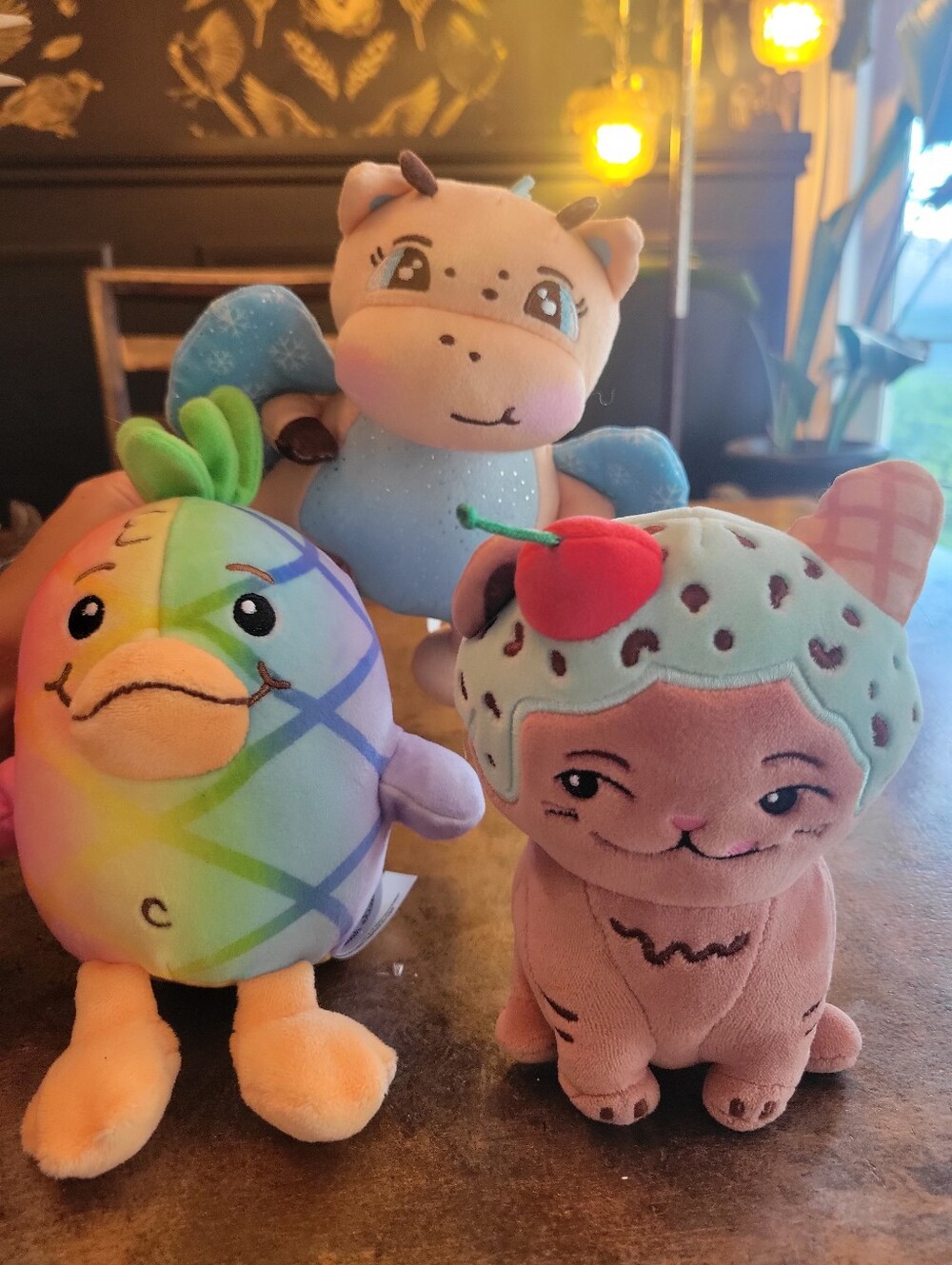 Set Of 3 Moriah Elizabeth (Youtube) Plushy Toys. Georgie, Rosie & Eustace  - GUC